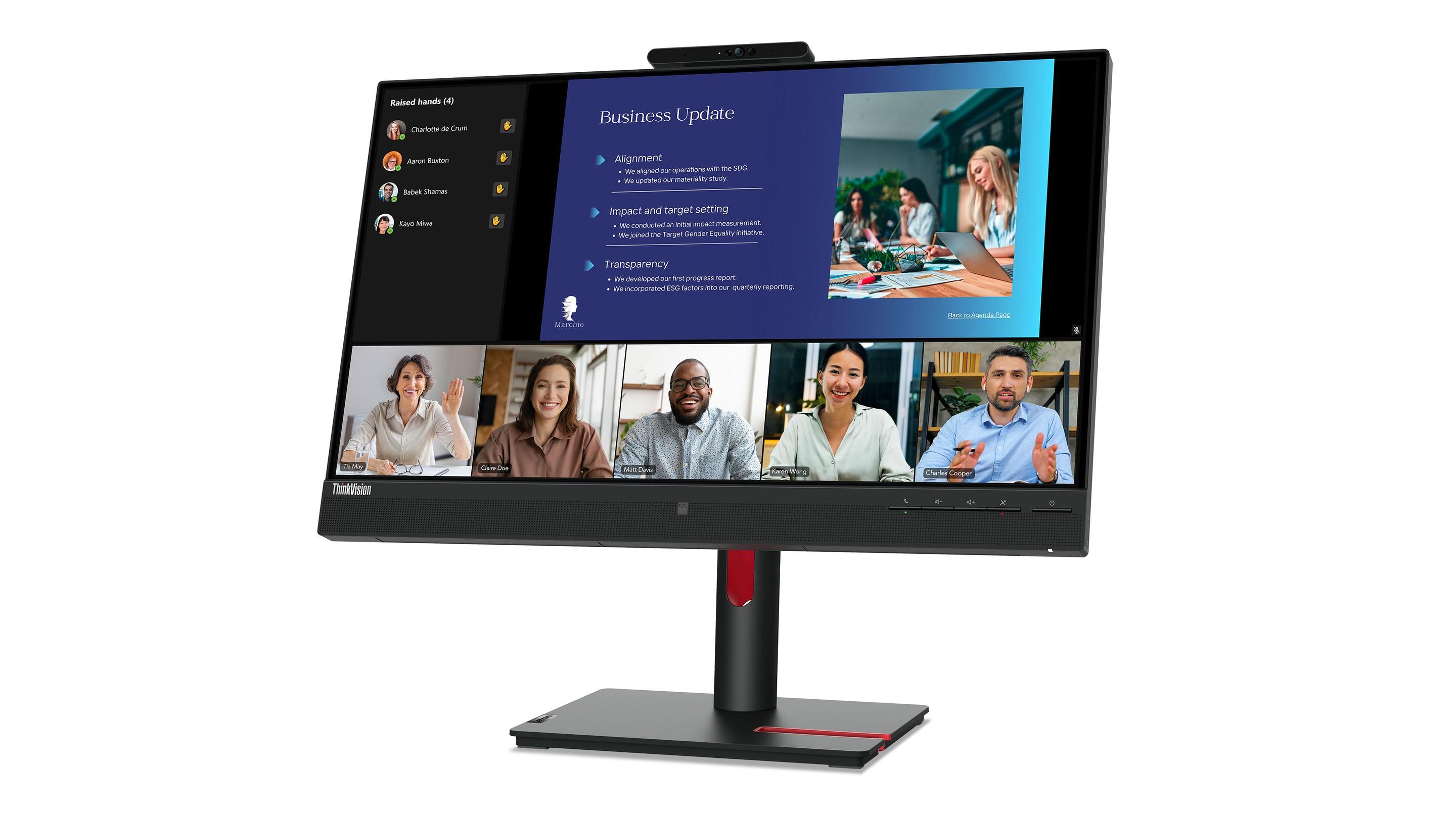 Monitor LENOVO ThinkVision T24v-30 (23,8" - IPS - 75 Hz - Preto) — miniatura 11