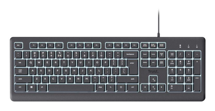 Teclado TRUST Primo 25821 (Espanhol - Tamanho completo - USB - Preto) — miniatura 4