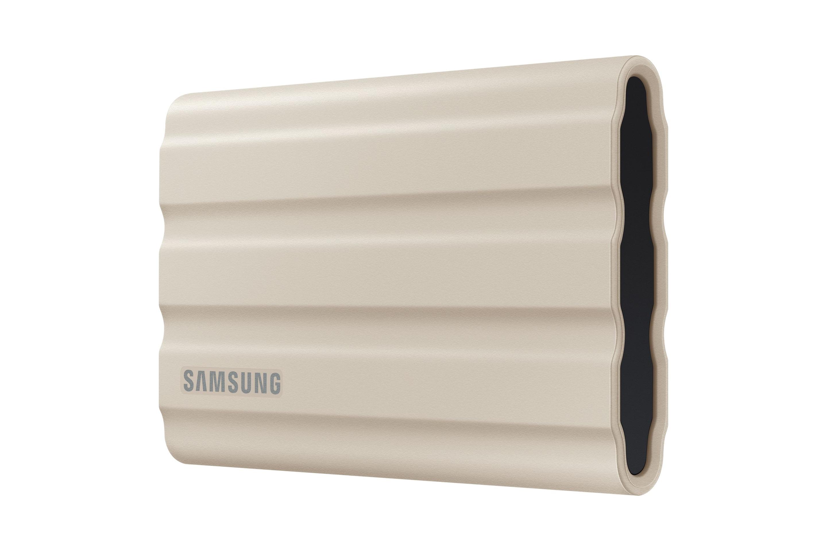 SSD SAMSUNG T7 Shield 1TB (1 TB - USB Type-C, USB 3.2 Gen 2 - Bege) — miniatura 3