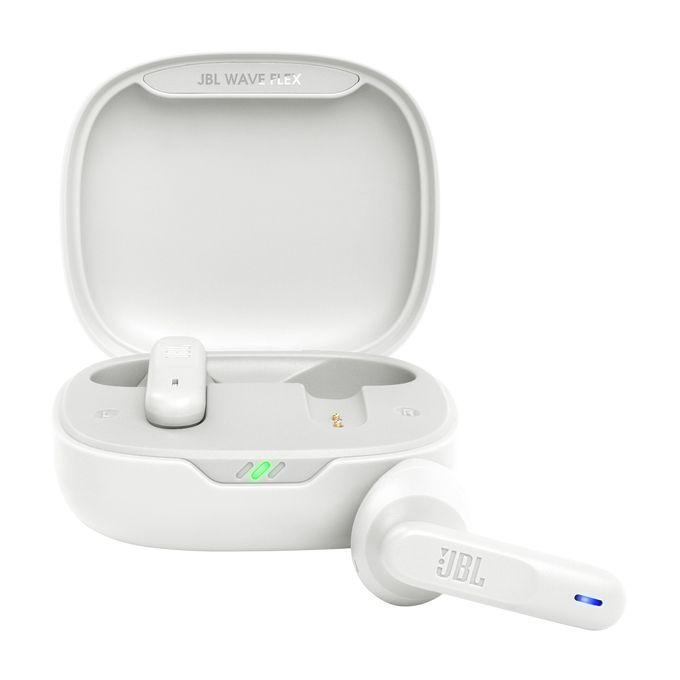 Auscultadores Intra-Auriculares JBL Wave Flex (True Wireless Stereo - Intra-aural - 16 Ω - Branco)