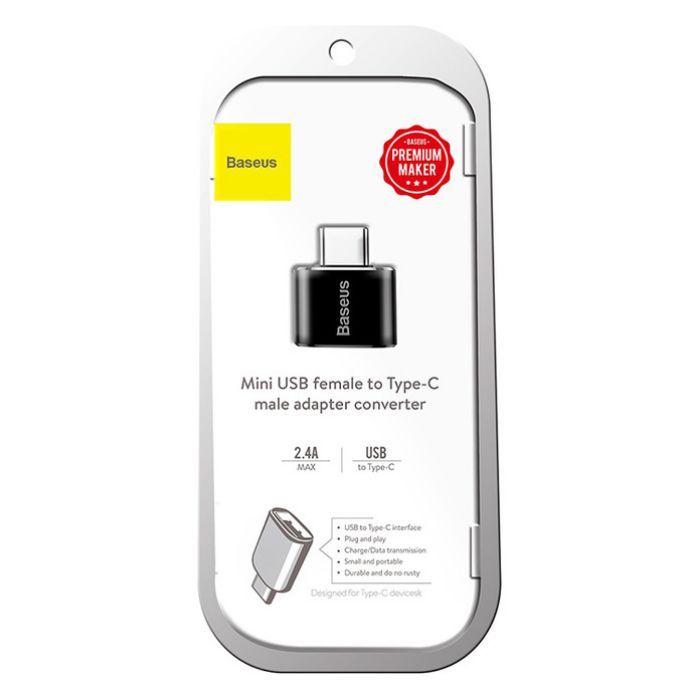 Adaptador OTG BASEUS CATOTG-01 (USB Tipo C - USB-A - Preto), miniatura 4