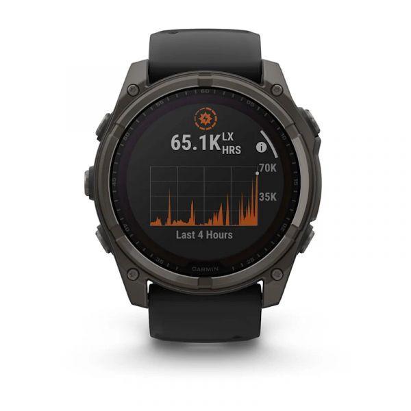 Smartwatch GARMIN fēnix 8 - 51mm Solar Sapphire (Redondo - Android, iOS - Digital - Grafite/Cinza-carvão) — miniatura 2