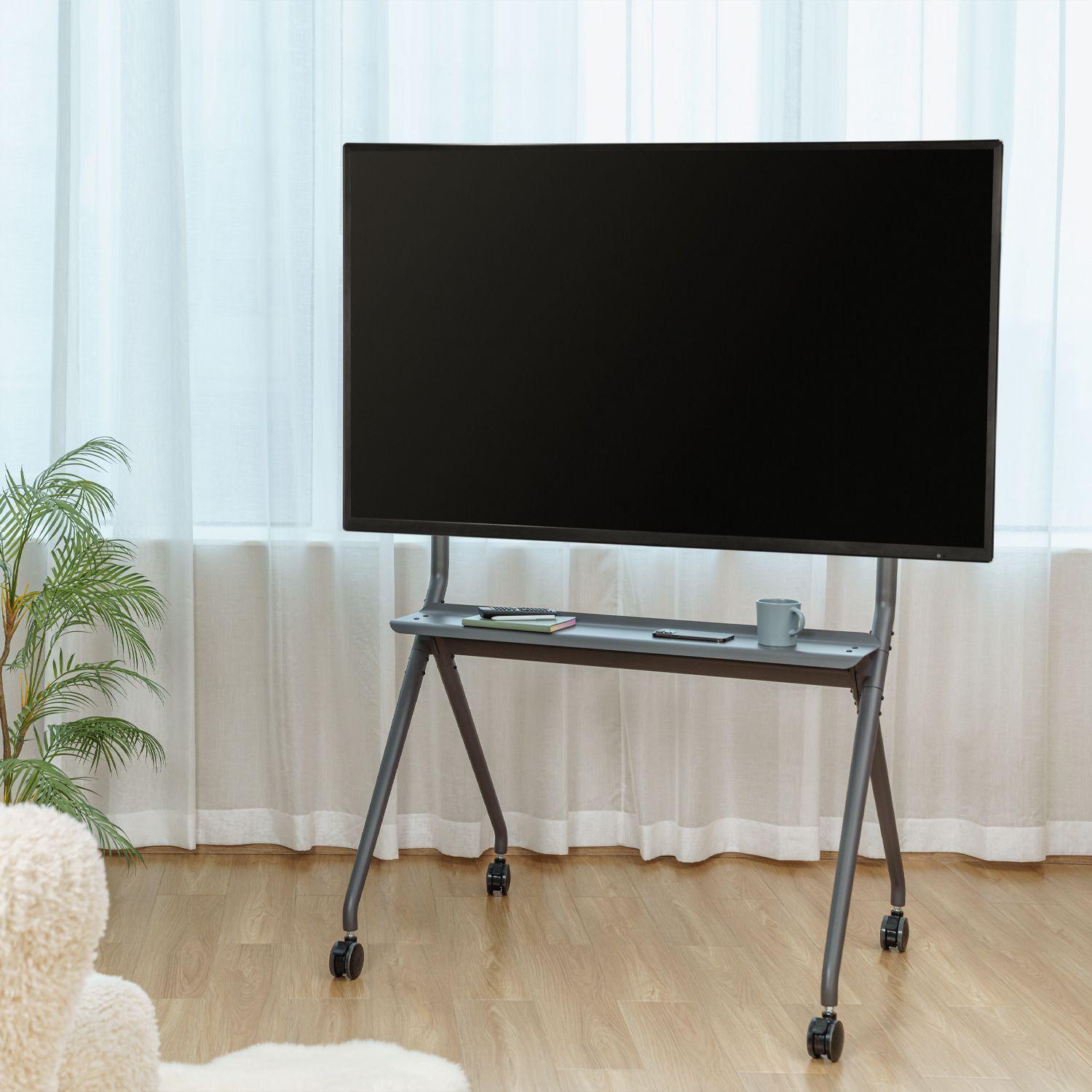 Suporte de Chão Pro para TV AISENS FT86FE-143 (800 x 600 mm - 200 x 200 mm - 2,18 m - Cinzento) — miniatura 8