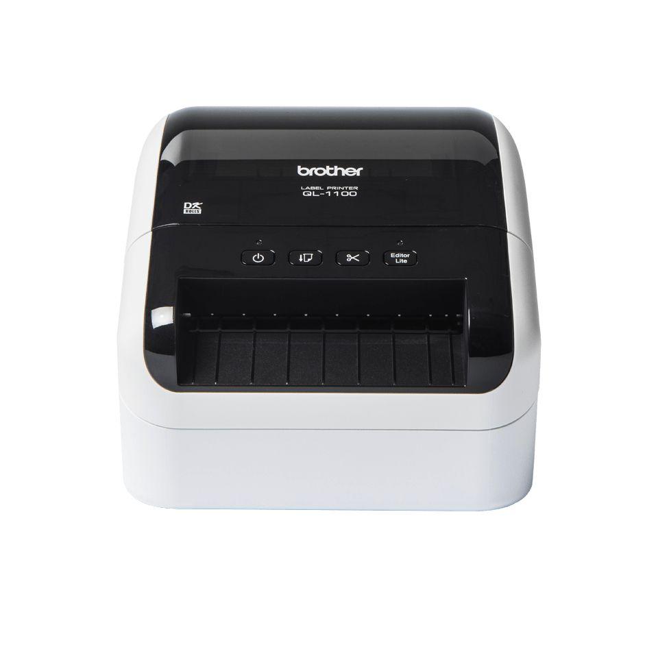 Impressora de Etiquetas BROTHER QL-1100C (Com fios - USB - Branca/Preta)