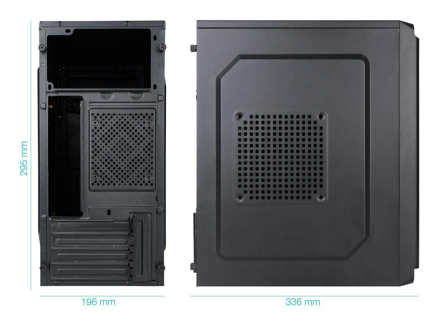 Caixa PC TOOQ DODEKA ULTRA TQC-4702-SP (micro ATX, Mini-ITX - 500 W - Mini Tower - Preto) — miniatura 2
