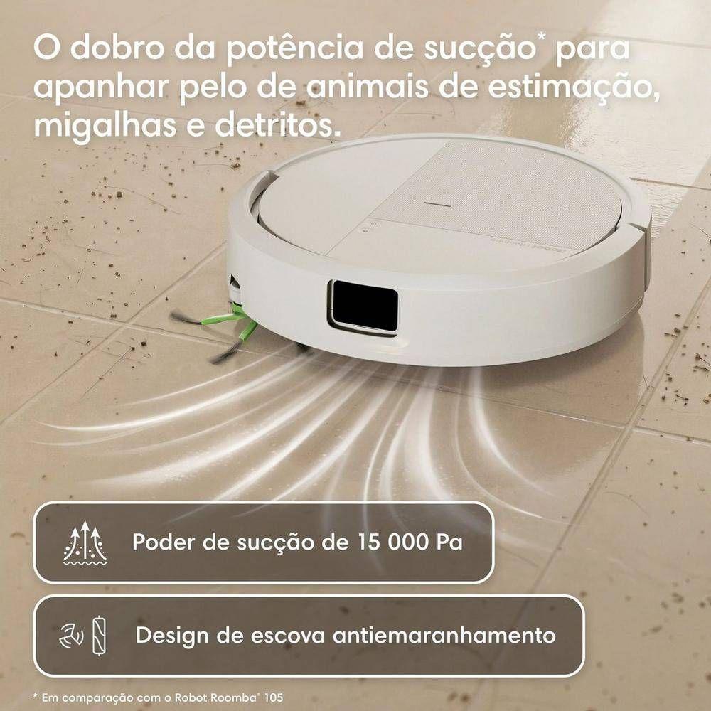 Robot Aspirador IROBOT Roomba Combo 115 (15000 Pa - Giroscópio - Altura 7,89 cm - Branco), miniatura 4