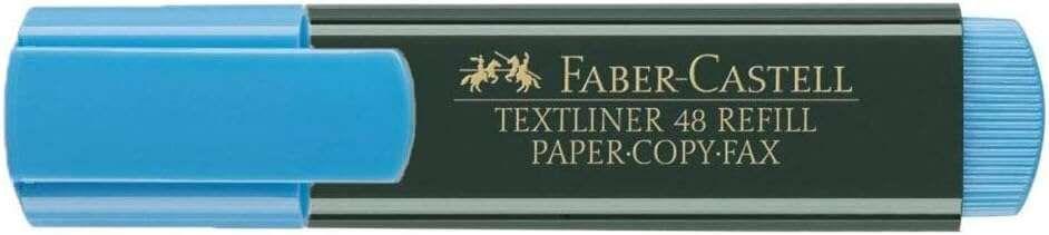 Marcador Fluorescente FABER-CASTELL Textliner 48 (Polipropileno - Azul)