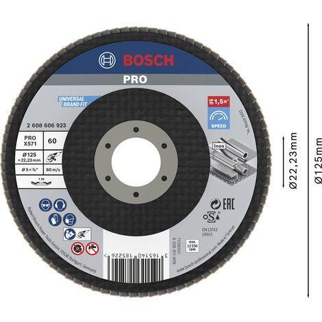 Disco de Lamelas Abrasivo BOSCH X571 2608607328 (Aço), miniatura 3