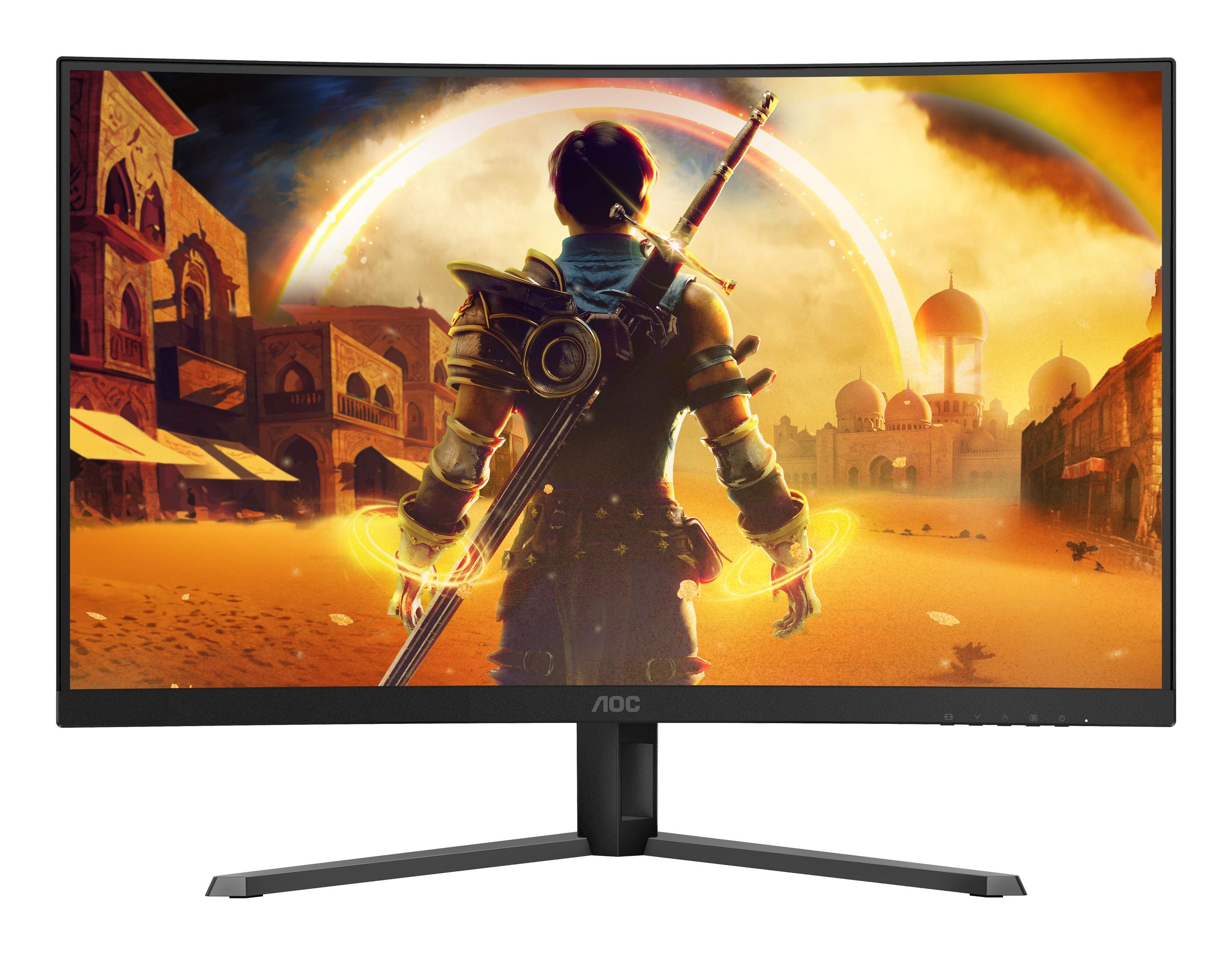 Monitor AOC C32G42ZE (31,5" - VA - 260 Hz - Preto/Vermelho) — miniatura 4