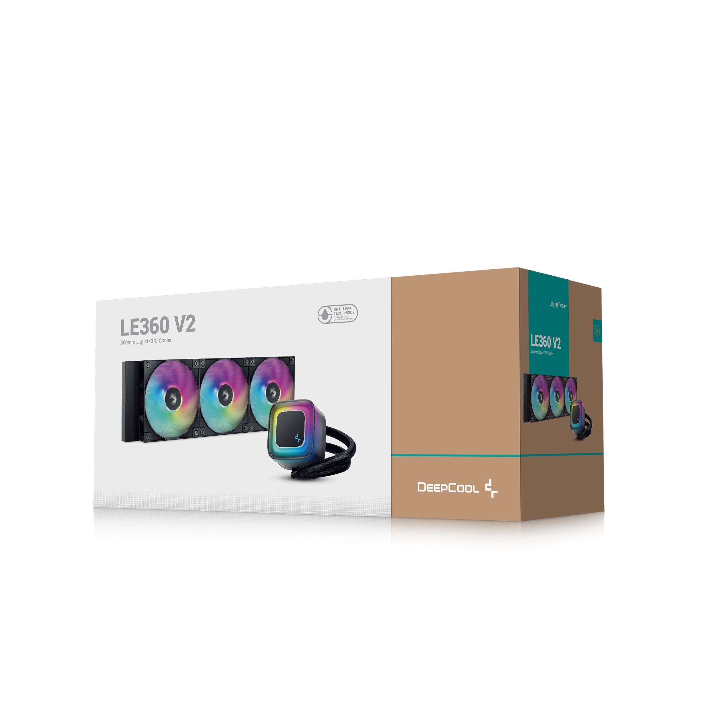 Refrigeração Líquida AIO para CPU DEEPCOOL LE360 V2 (12 cm - 2100 RPM - Multi - Preto) — miniatura 6