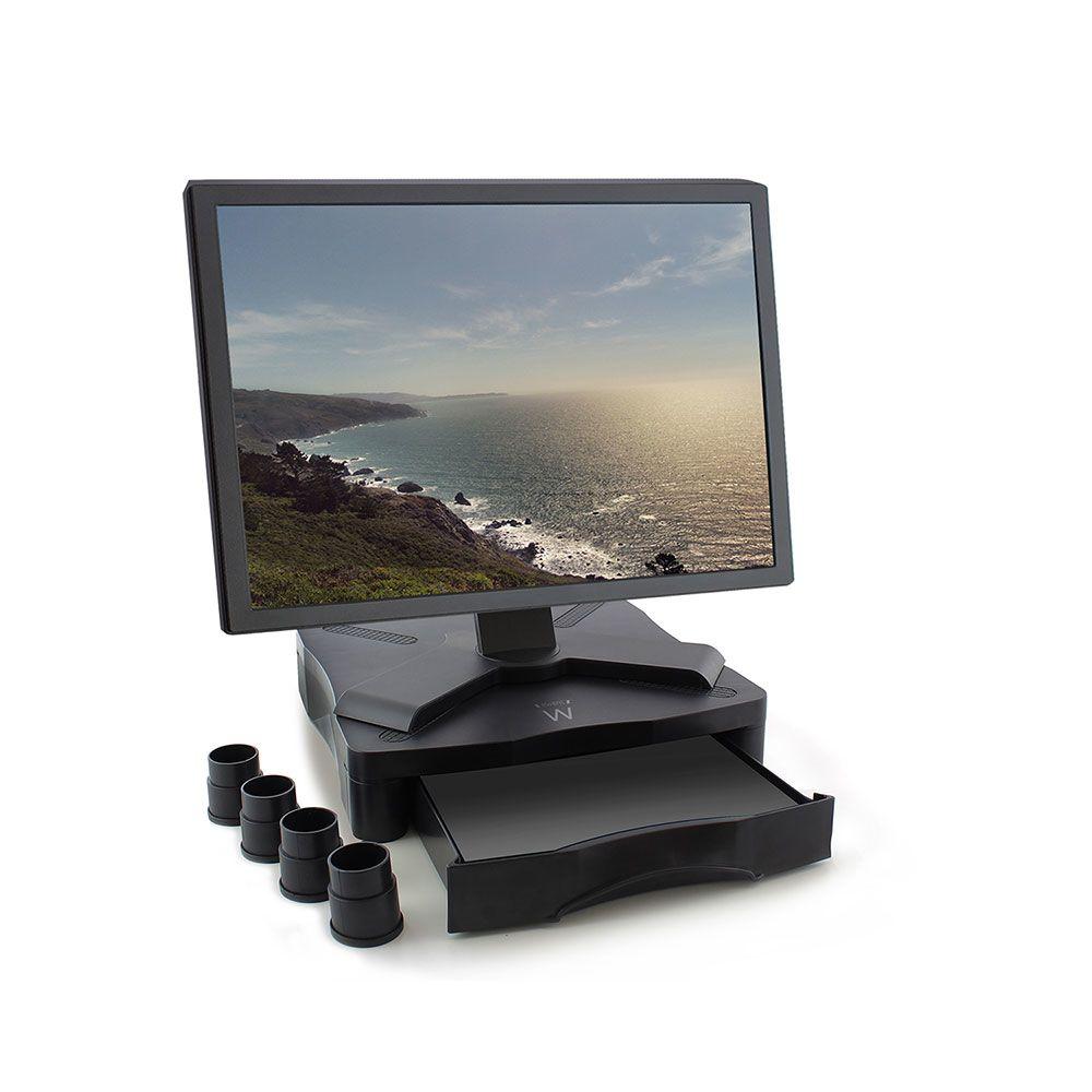 Base Elevatória para Monitor EWENT EW1280 (27 kg - Secretária - Preto), miniatura 2
