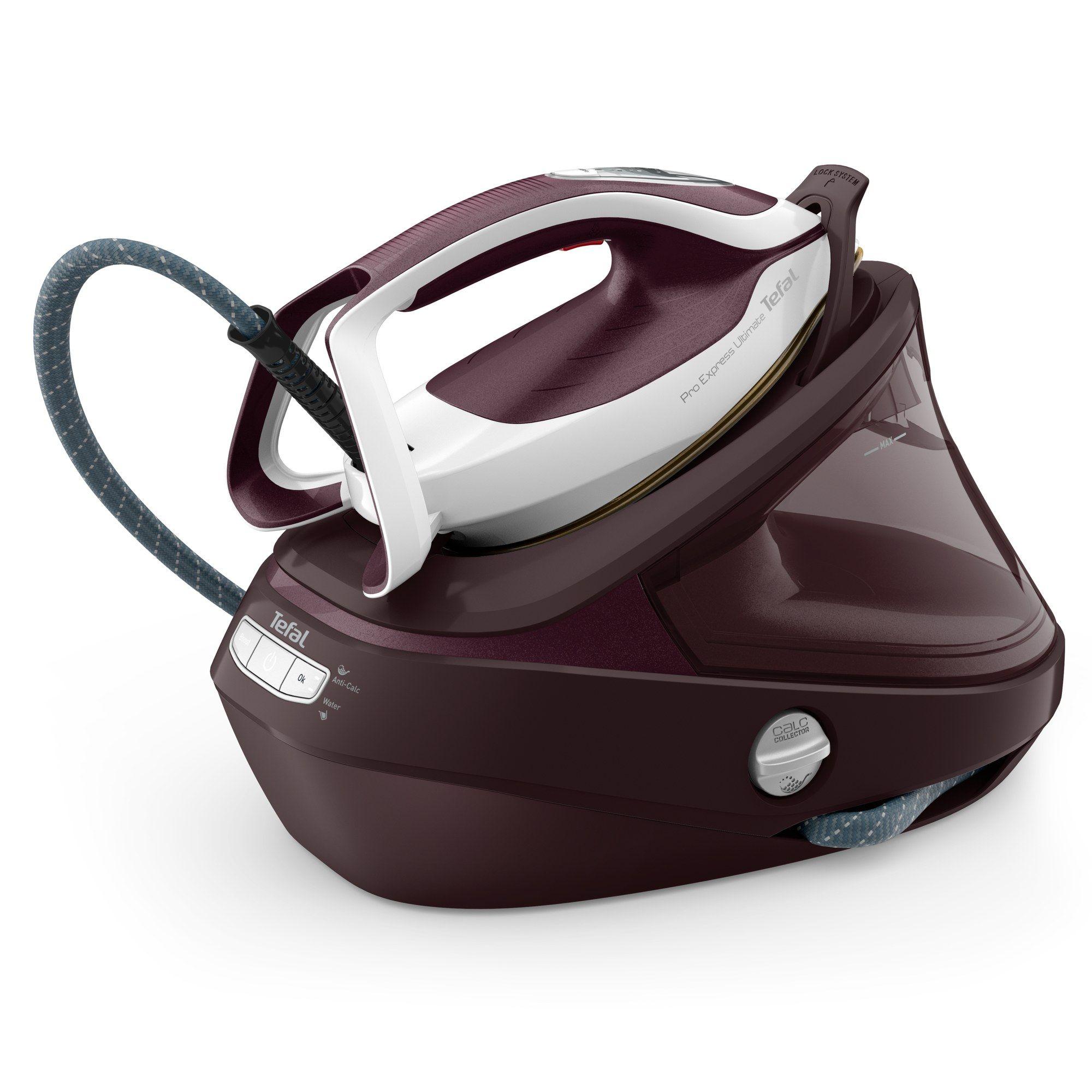 Centro de Engomar TEFAL GV9721E0 Pro Express Ultimate II (3000 W - 1,2 l - 7,9 bar - Vermelho e Branco)