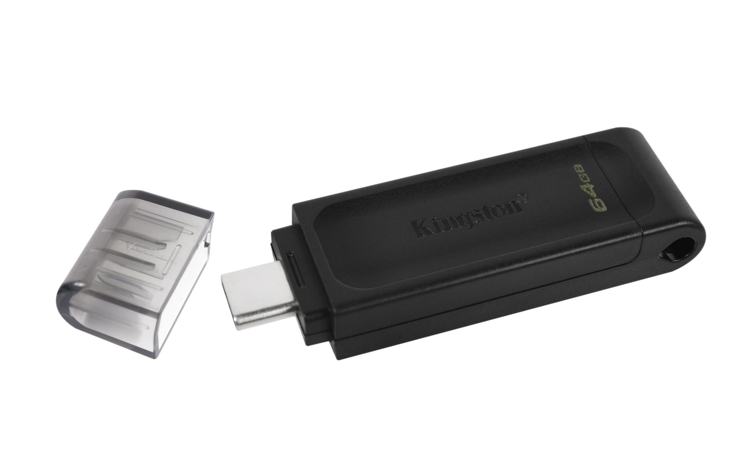 Pen USB KINGSTON DataTraveler 70 DT70/64GB (64 GB - USB Type-C - 3.2 Gen 1 - Preto), miniatura 4