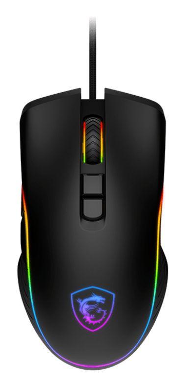 Rato MSI FORGE GM300 (Ambidestro - 7200 DPI - Ótico - Preto)