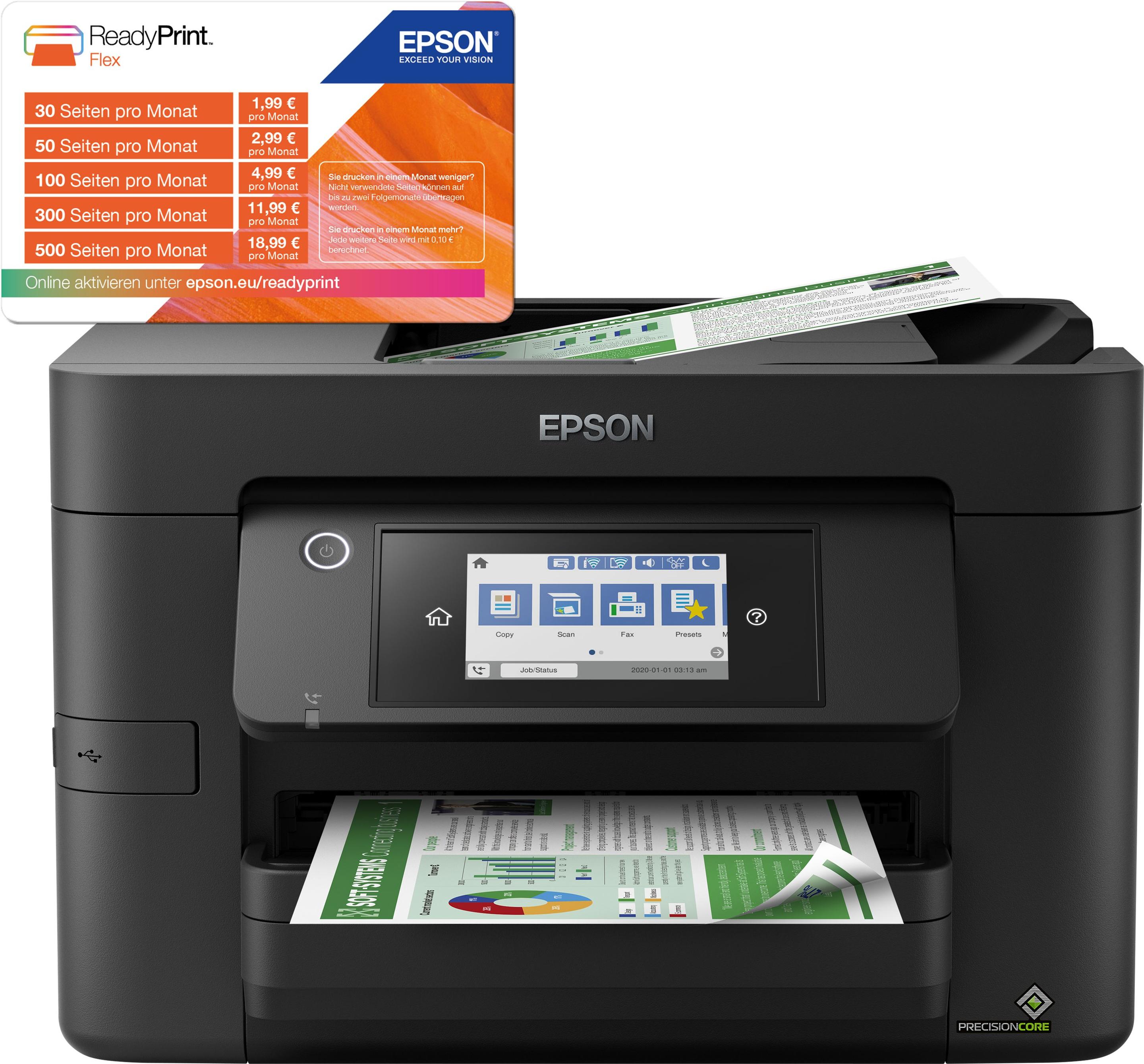 Impressora Multifunções EPSON WorkForce Pro WF-4820DWF (A4 - Impressão a cores - WiFi / Bluetooth - Preto) — miniatura 9