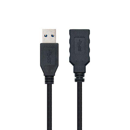 Cabo de Extensão USB NANOCABLE 10.01.0902-BK (2 m - USB A - Preto)