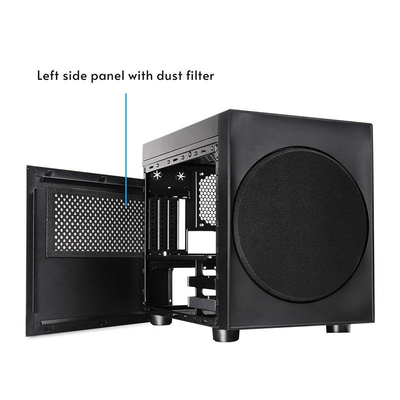 Caixa de Computador Cubo CHIEFTEC CI-03B-OP (Micro ATX, Mini-ATX - Cubo - 16 cm - Preto) — miniatura 10