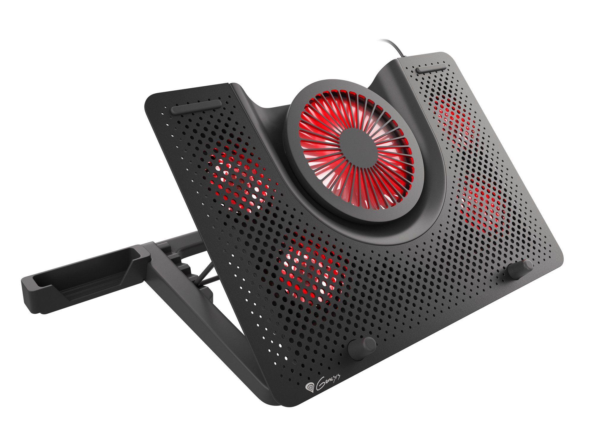 Base de Refrigeração para Portátil GENESIS Oxid 550 (17,3″ - 2800 RPM - Preto/Vermelho), miniatura 2