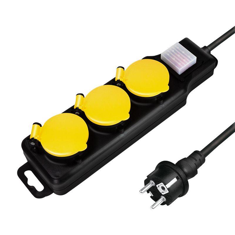 Extensão Elétrica LOGILINK LPS253 (Preto e Amarelo)