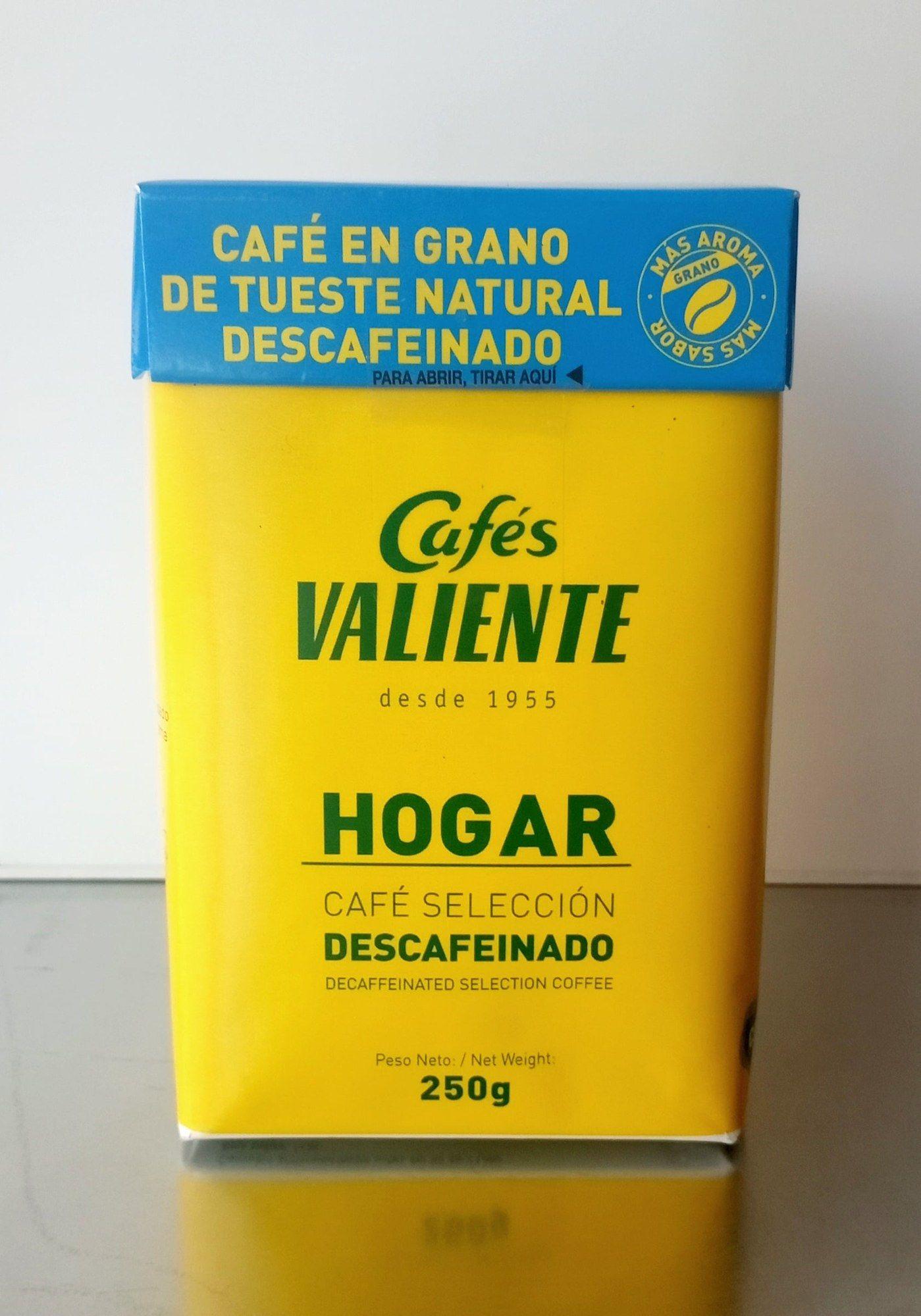Café em Grão CAFFITALY Valiente Hogar Descafeinado (Café em grão)