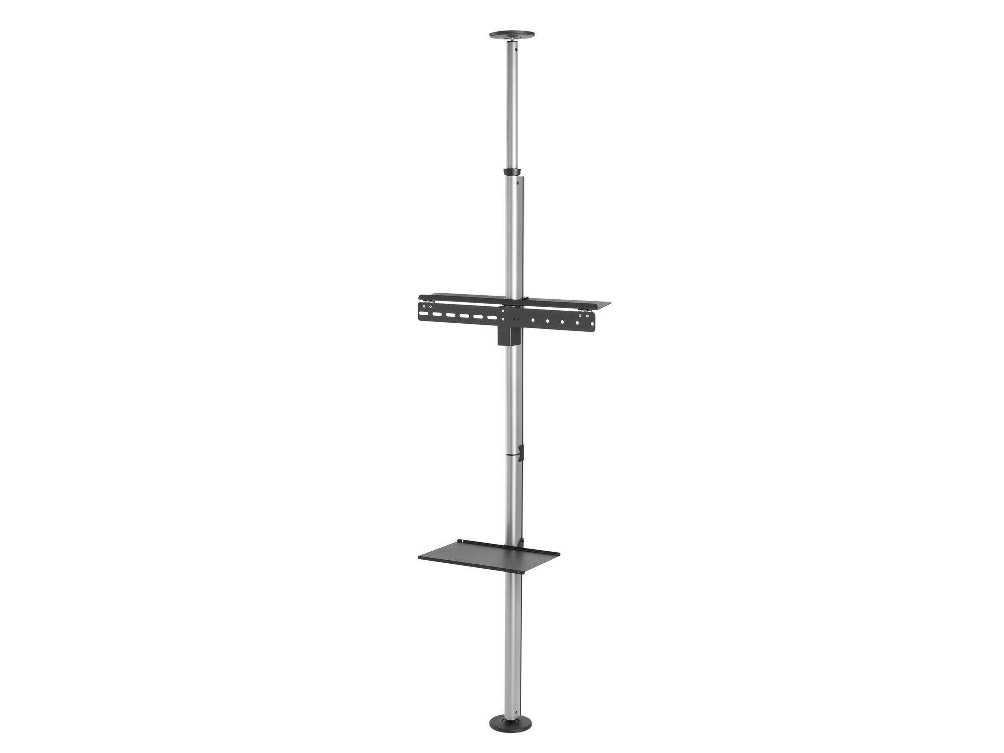 Suporte de TV de Chão ao Teto EQUIP 650621 (37"-70" - VESA 600x400 - 30 kg - Preto/Aço inoxidável)