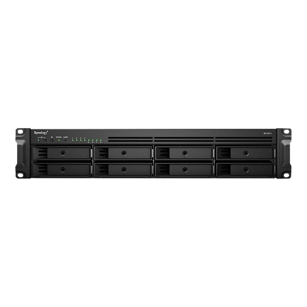 NAS SYNOLOGY RS1221+ (Serial ATA II, Serial ATA III - 4 GB - 8 baias - Preto)