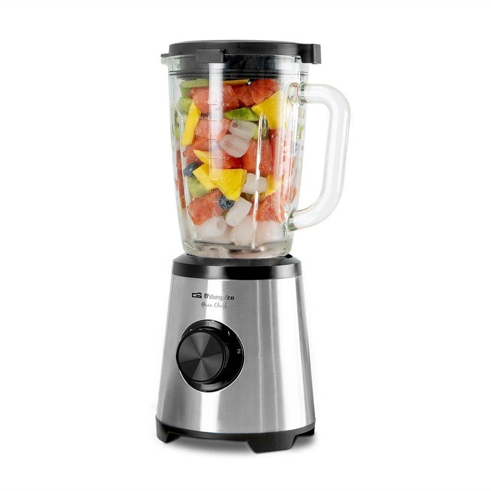Liquidificadora ORBEGOZO BV15350 (Batidora de vaso - 1500 W - 1,75 L - Prateado)