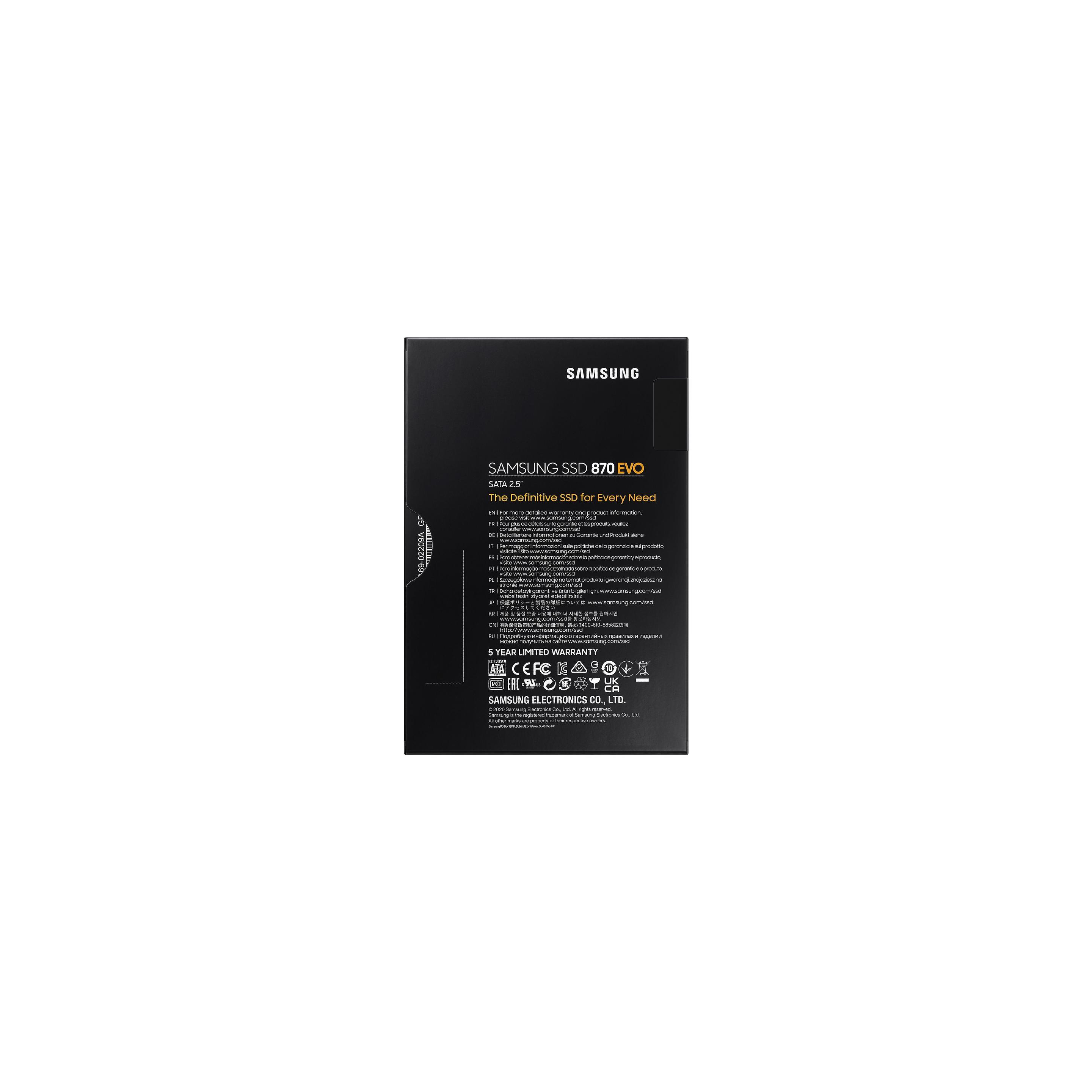 SSD SAMSUNG 870 EVO MZ-77E2T0B/EU (2 TB - 2.5" - Serial ATA III - Preto) — miniatura 7