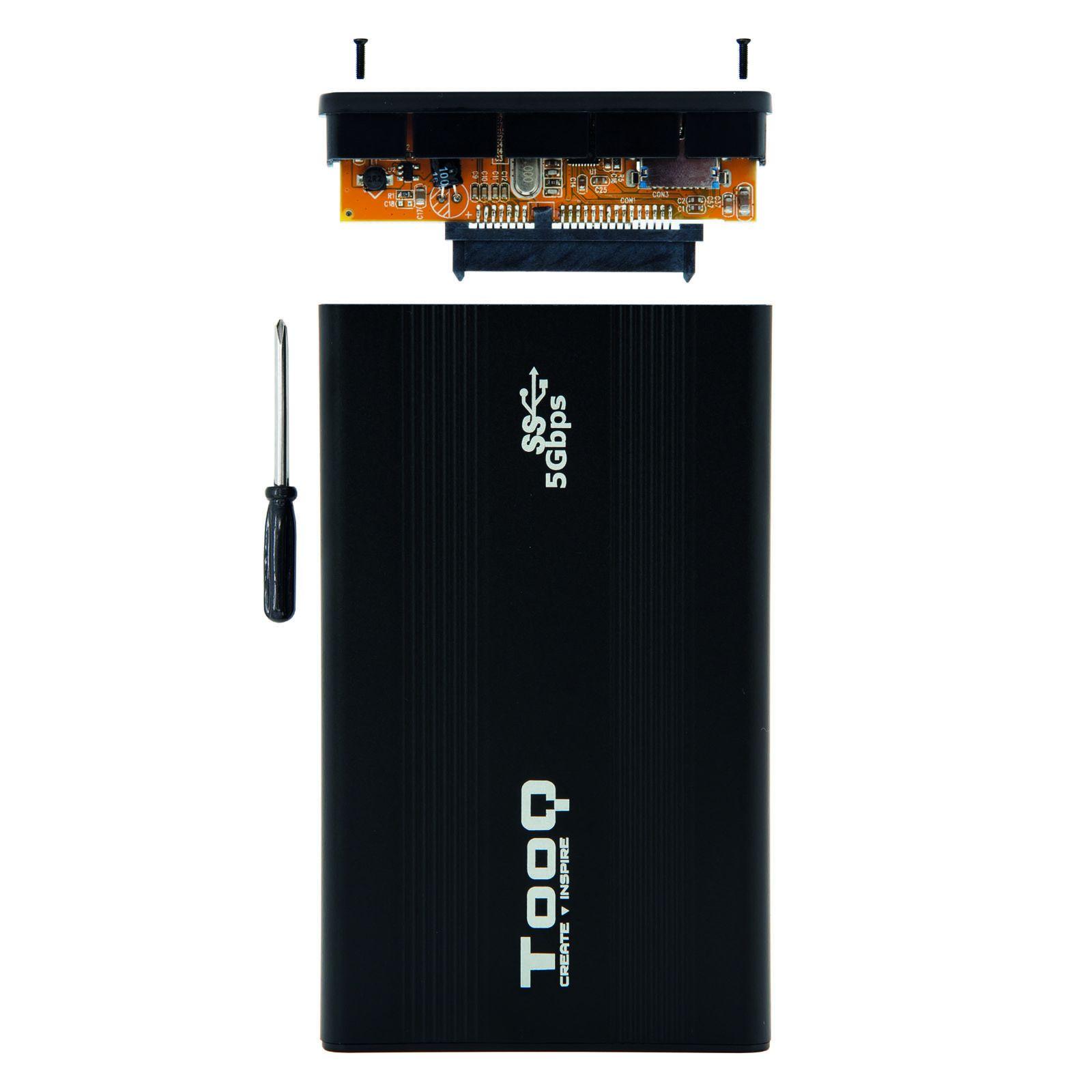 Caixa Externa HDD/SSD TOOQ TQE-2524B (4 TB - 2,5" - SATA I, SATA II, SATA III - Preto), miniatura 4