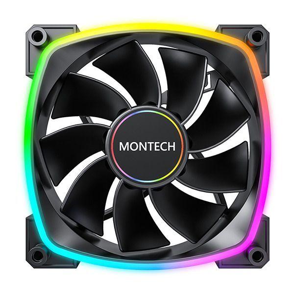Ventoinha MONTECH RX140 PWM (ARGB - Preto)