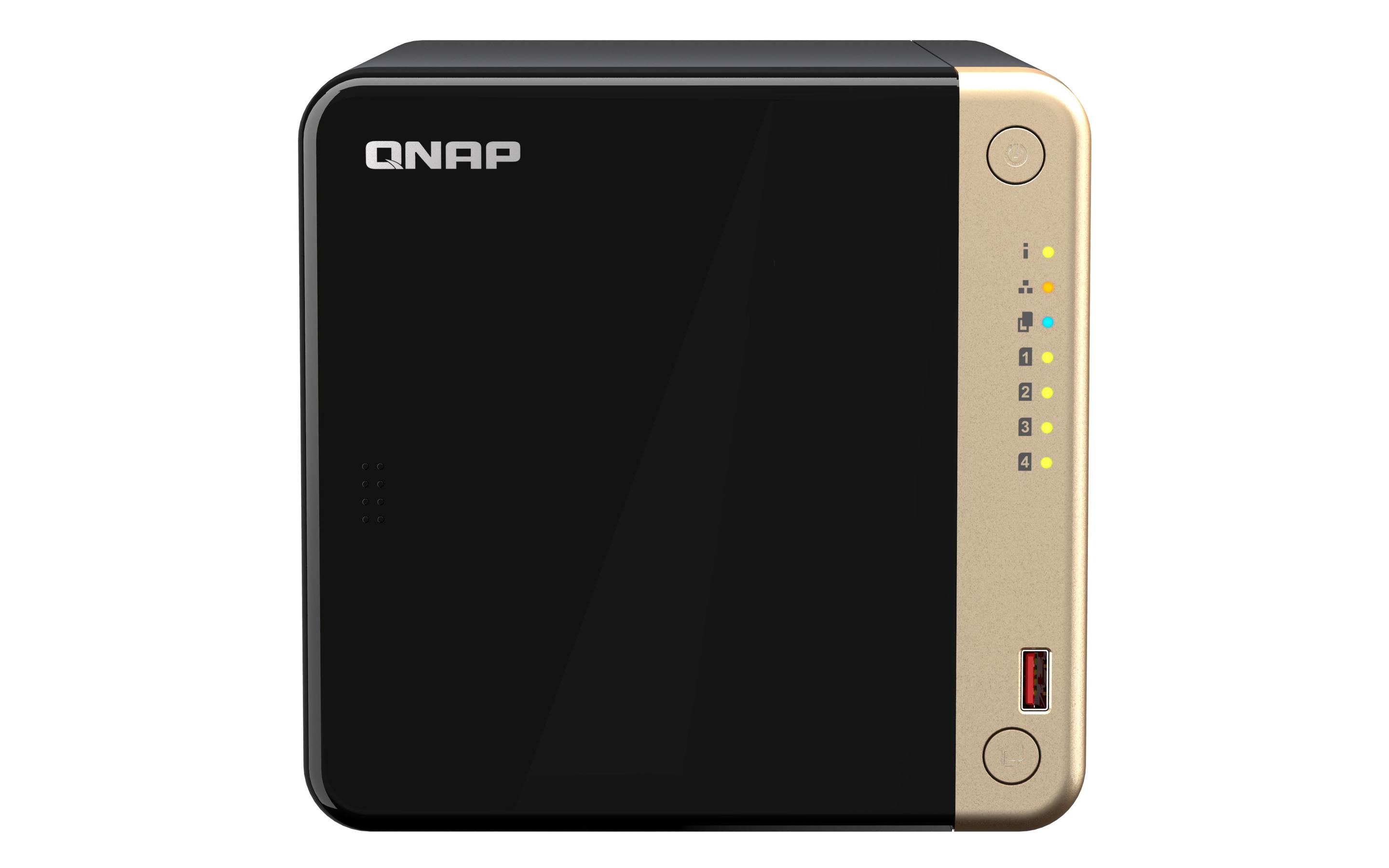 NAS QNAP TS-464-8G (Serial ATA III - 8 GB - 4 baias - Preto)