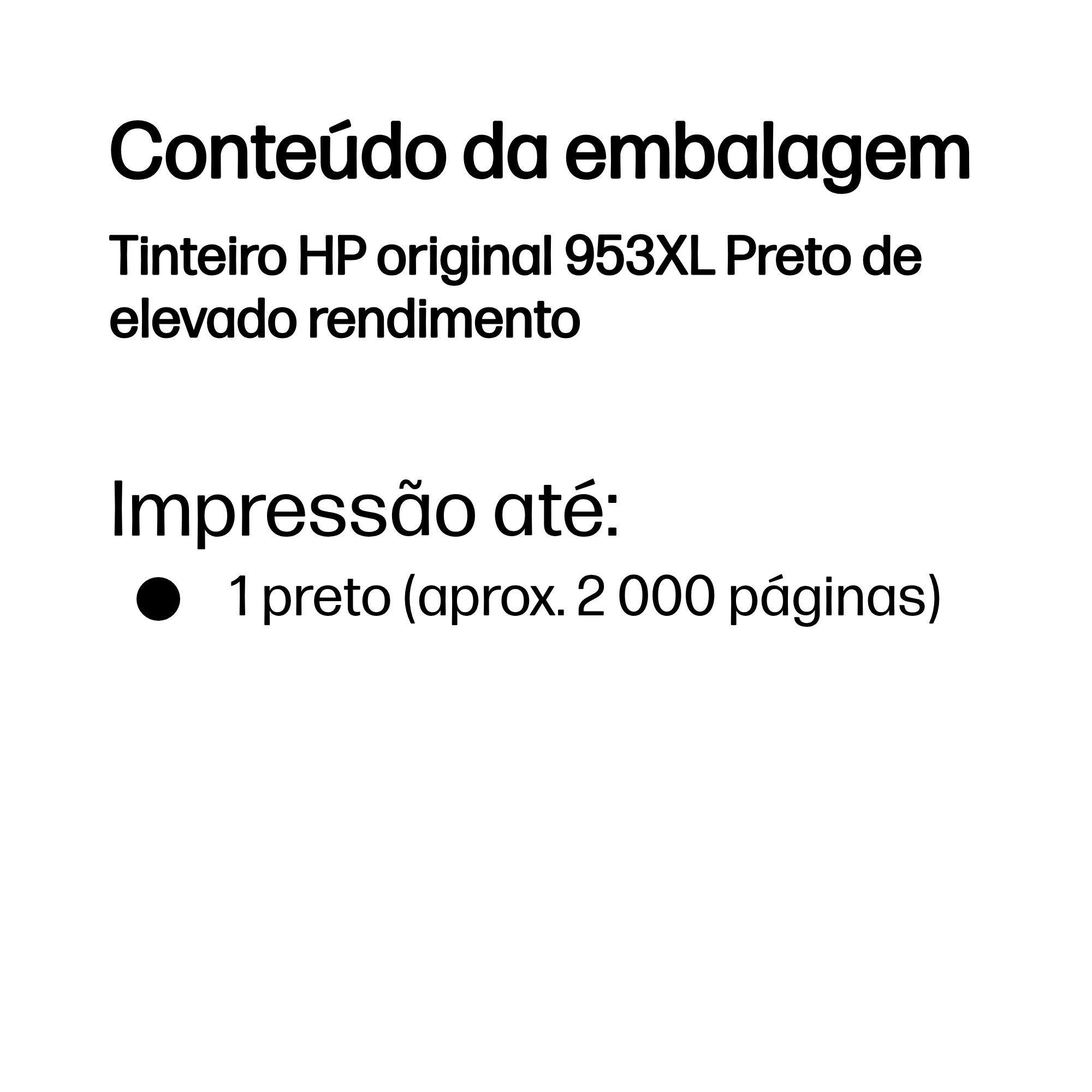 Tinteiro Original HP 953XL L0S70AE (2000 páginas - Preto), miniatura 3
