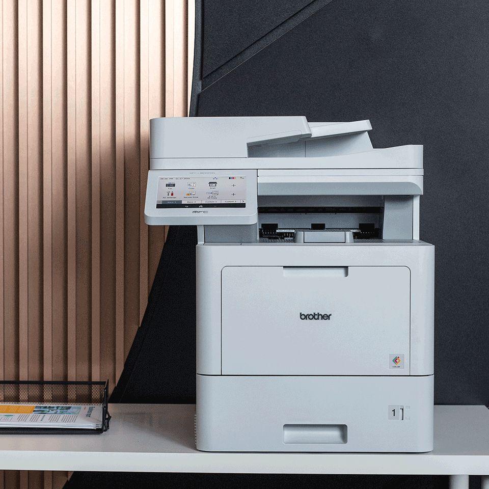 Impressora Multifunções BROTHER MFC-L9630CDN (A4 - Impressão a cores - 520 folhas - Branco), miniatura 3
