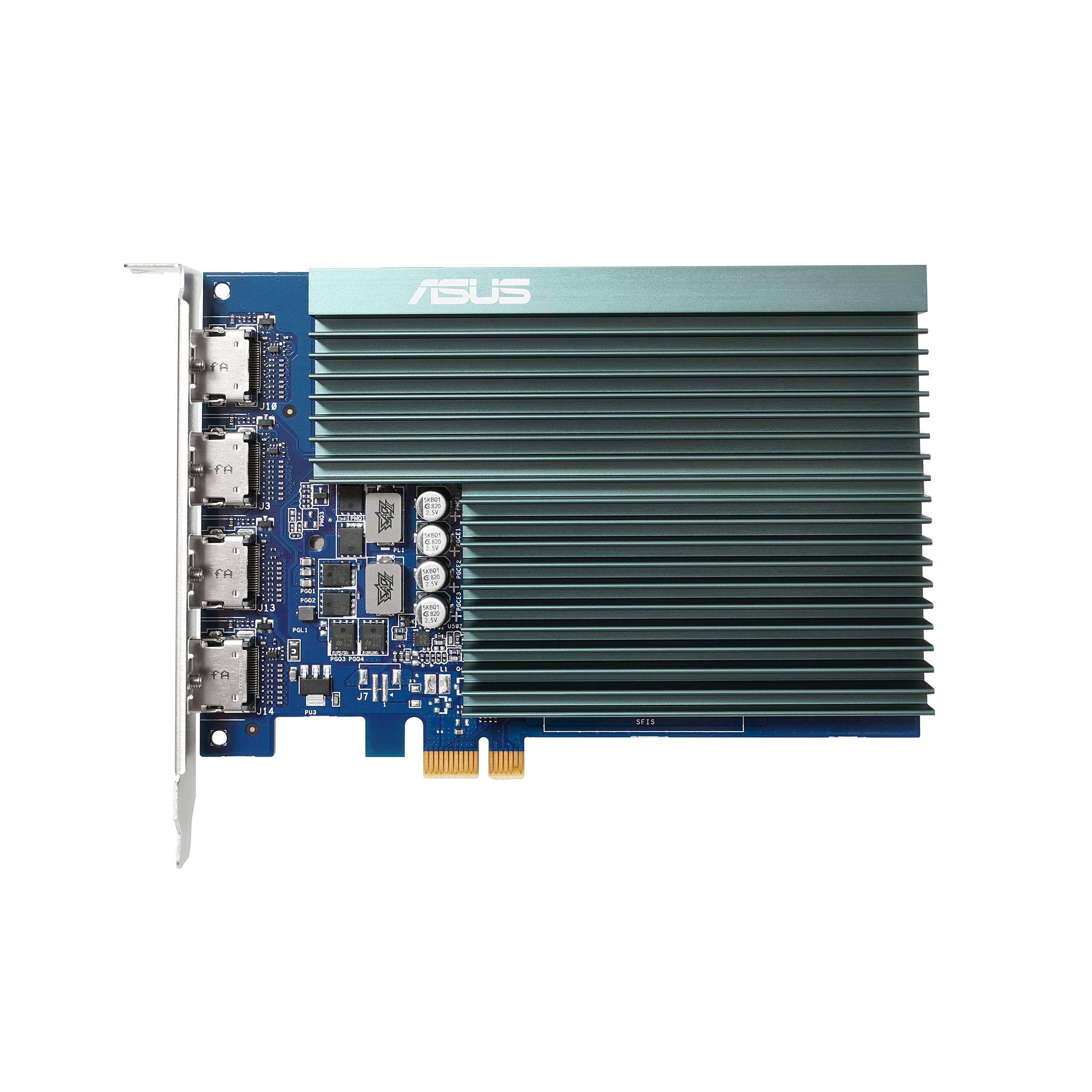 Placa Gráfica ASUS GT730-4H-SL-2GD5 (GeForce GT 730 - 5010 MHz - 2 GB - Preto e Azul)