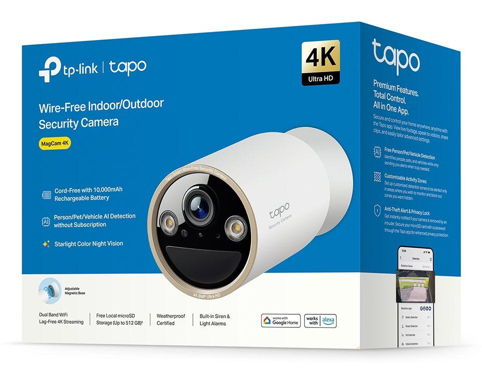 Câmara de Segurança IP TP-LINK Tapo C460 (Exterior - 8 MP - 3840 x 2160 pixels - Branco), miniatura 3