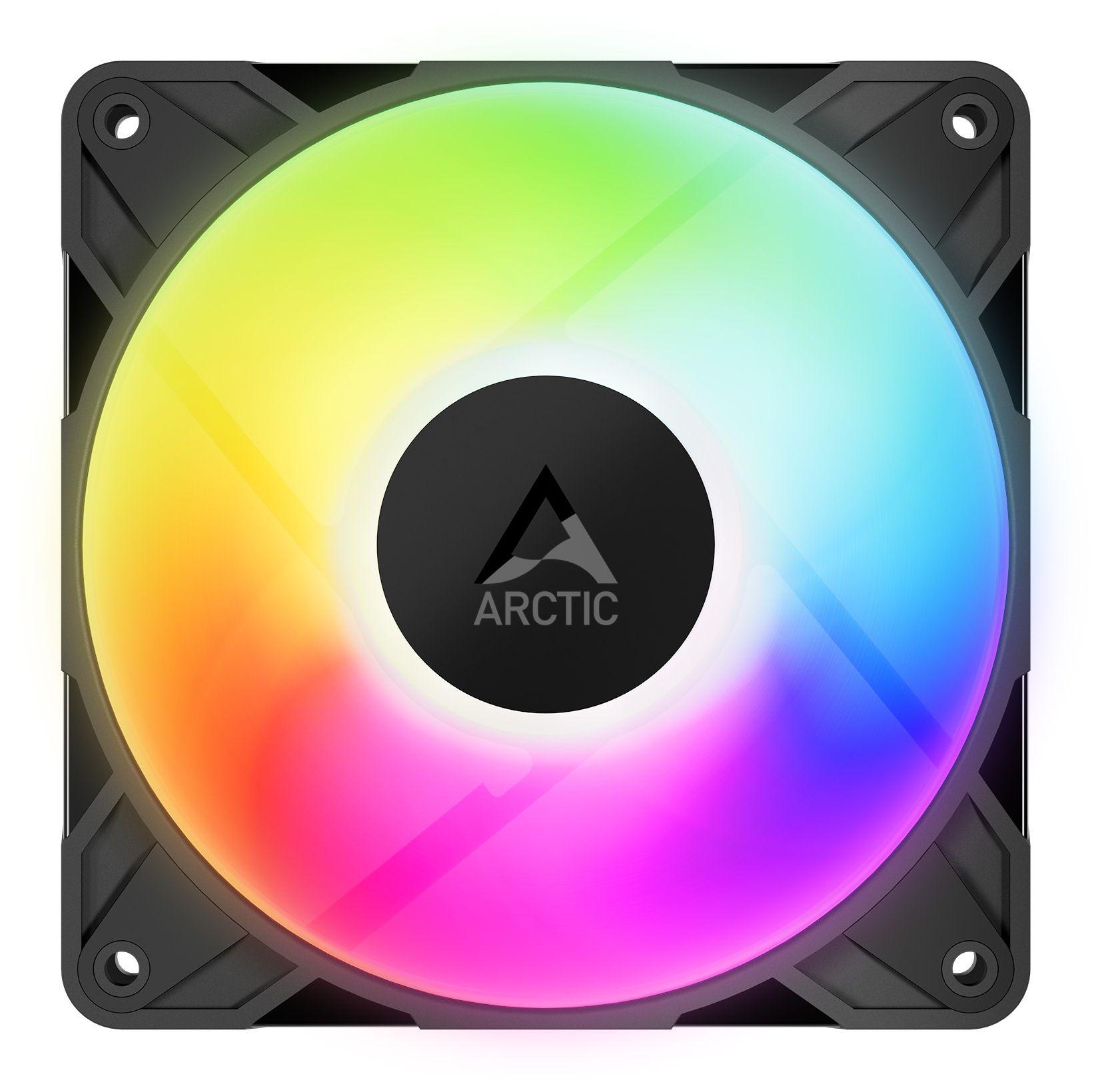 Conjunto de Ventoinhas para Caixa de PC ARCTIC P12 Pro A-RGB (Preto e Branco) — miniatura 2