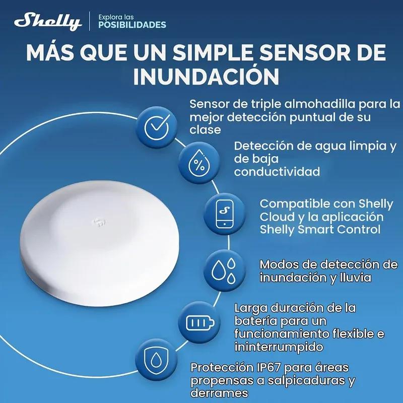 Sensor de Inundação SHELLY Flood S Gen4 (Wi-Fi - Zigbee - Bluetooth - Matter) — miniatura 5