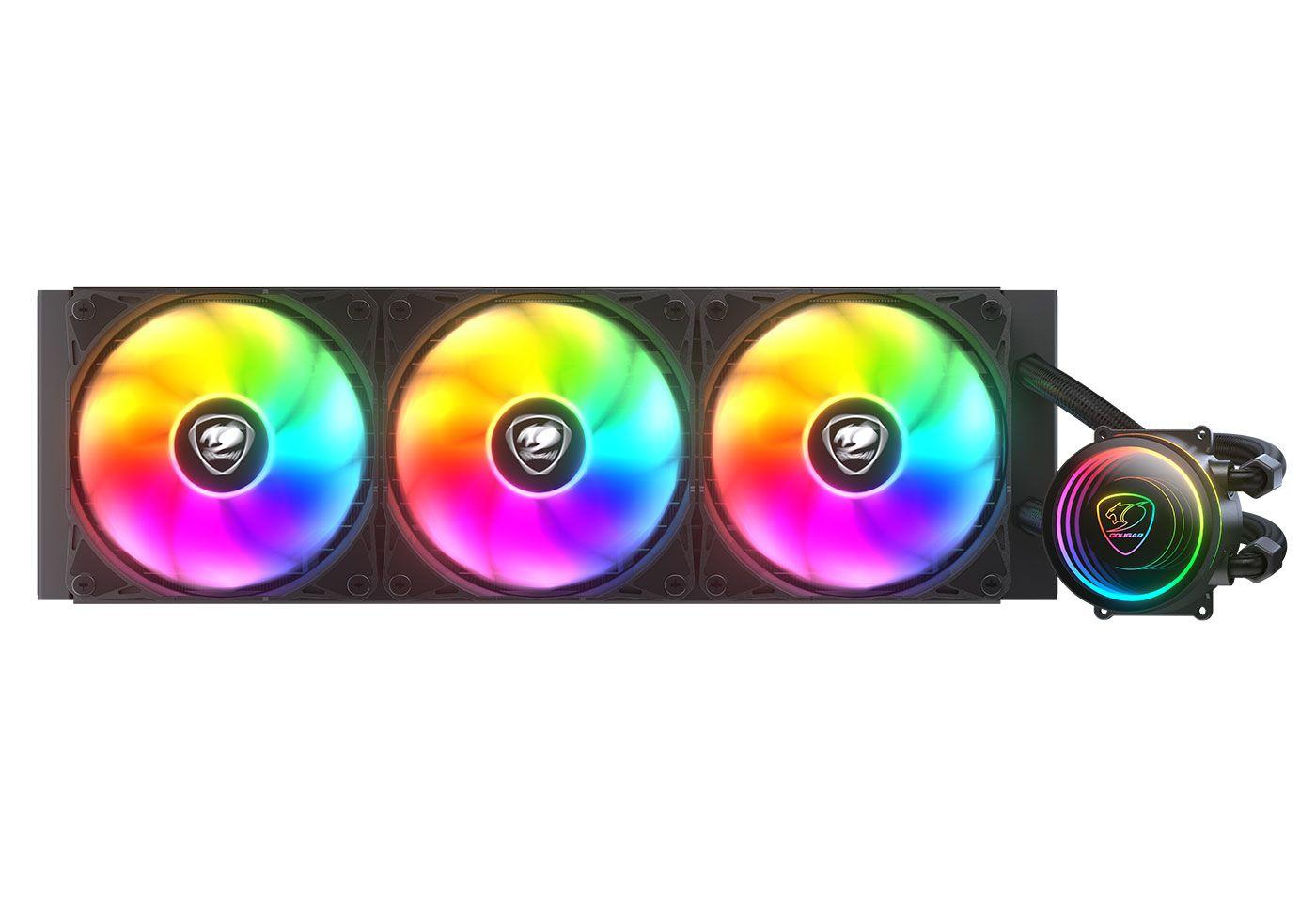Sistema de Refrigeração Líquida para CPU COUGAR CGR-PSDELRGB-B-360 (120 mm - 2200 RPM - Multi - Preto)