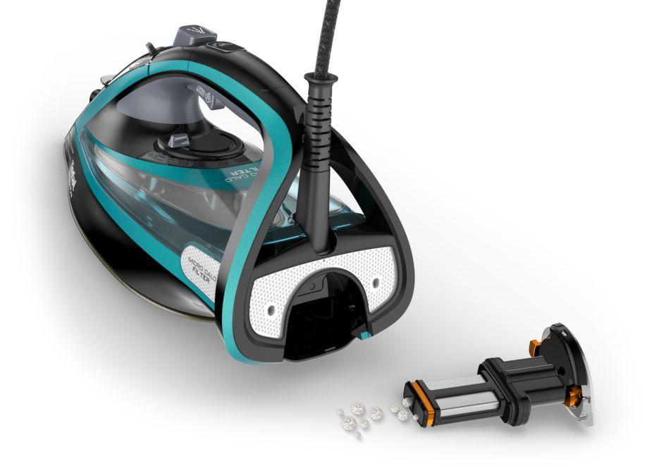 Ferro de Engomar a Vapor TEFAL FV9844E0 (3200 W - 0,35 l - Base Autoclean Durilium - Preto e Azul), miniatura 5