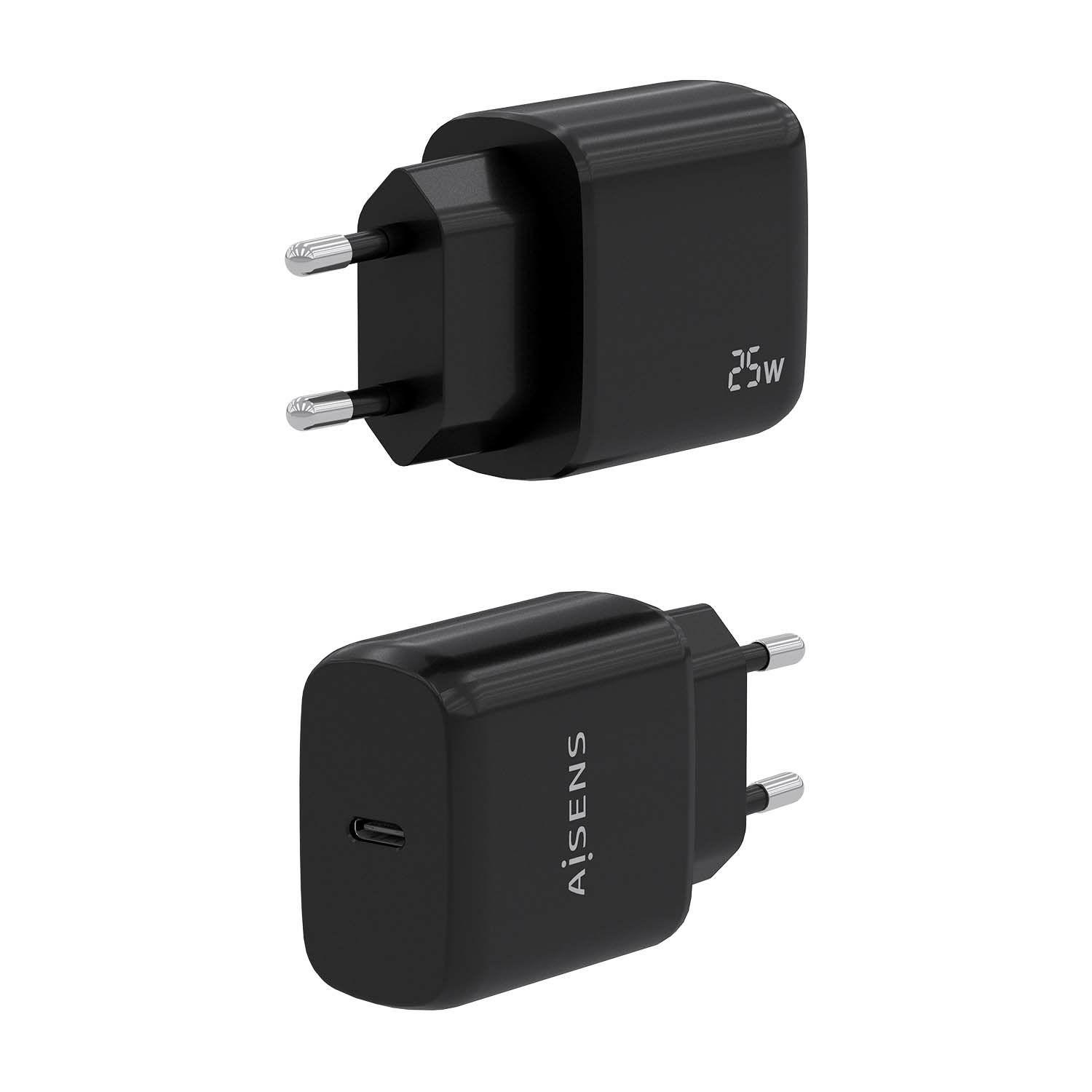 Carregador de Parede AISENS A110-0757 (25 W - Preto), miniatura 3