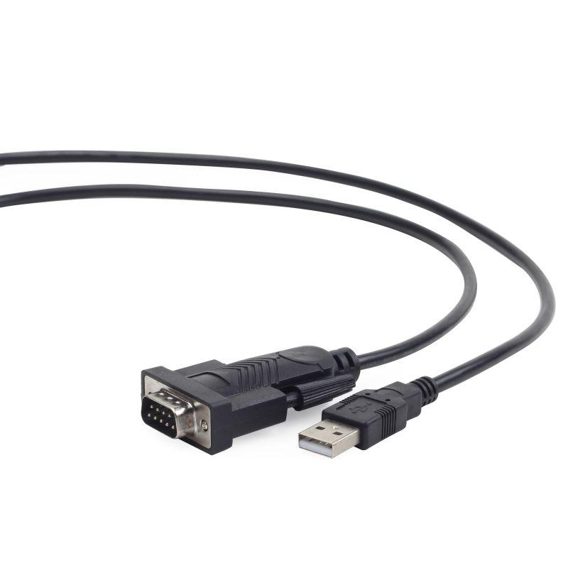 Cabo USB RS232 GEMBIRD UAS-DB9M-02 (1,5 m - USB 2.0 - DB9M - Preto)