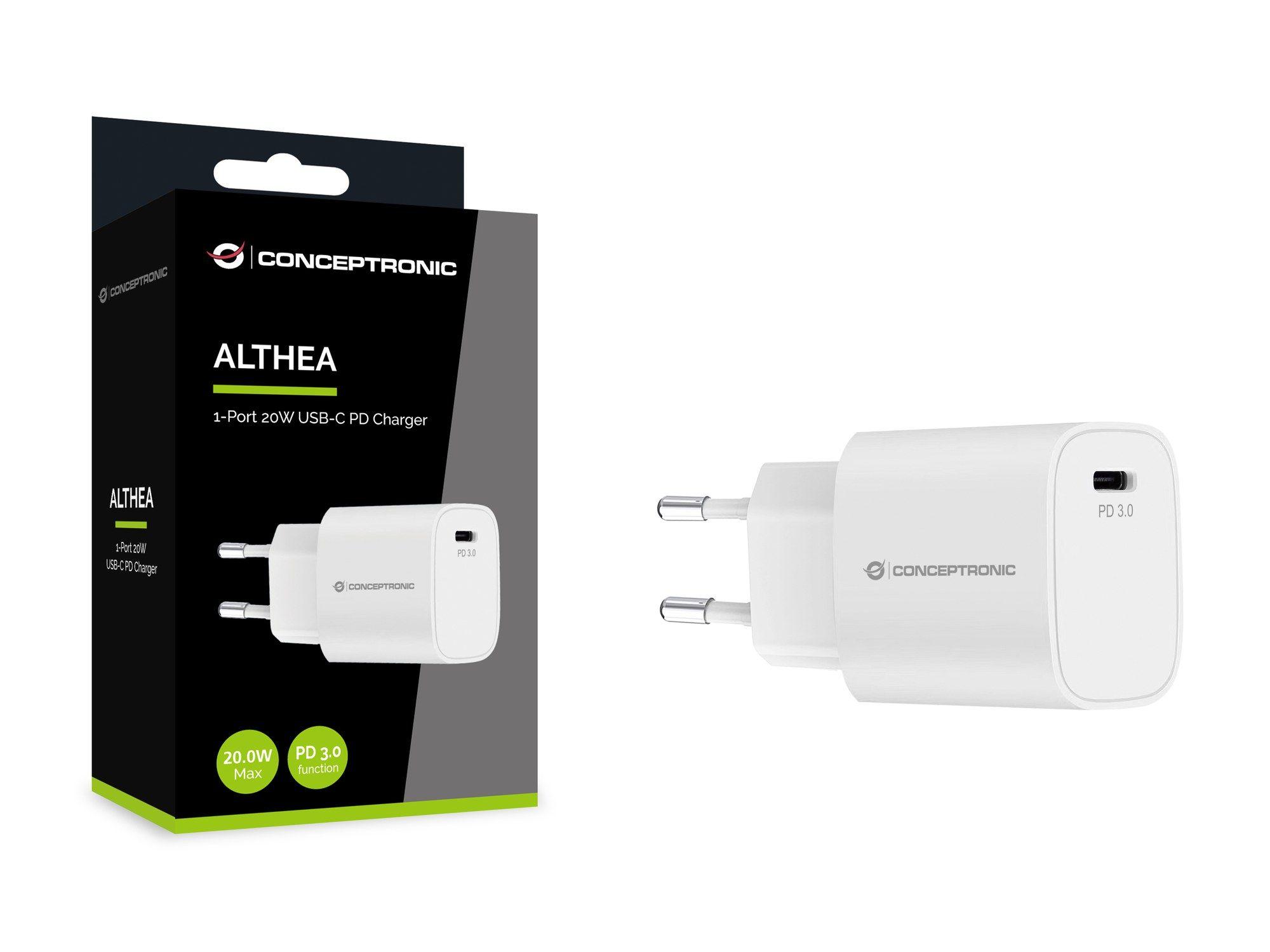 Carregador de Tomada CONCEPTRONIC ALTHEA14W (1 porta USB-C - Universal - AC - Branco), miniatura 6
