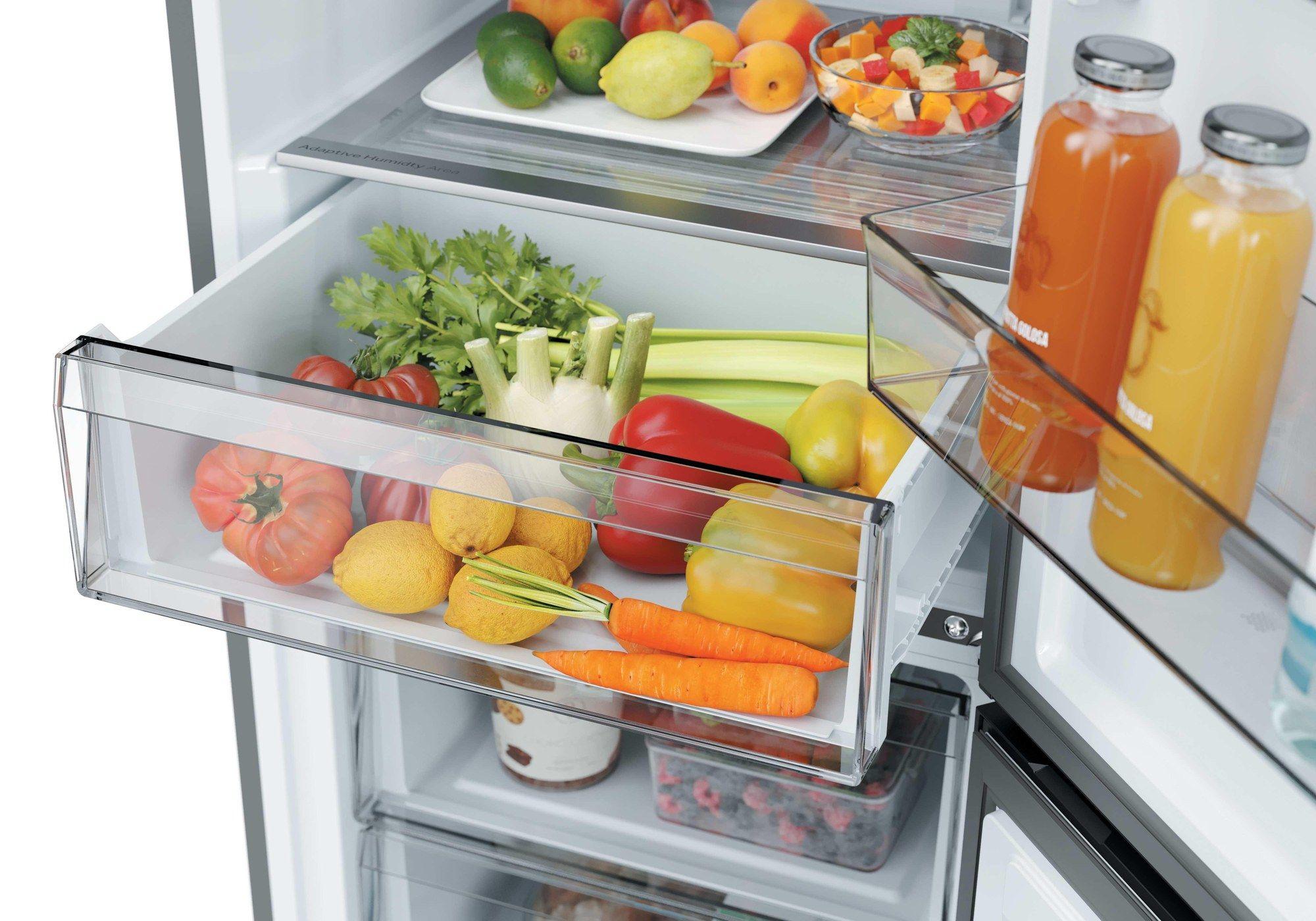Frigorífico Combinado Independente CANDY CNCQ2T6S18DX (315 L - 185x59,5x59,9 cm - 185 cm - Inox), miniatura 6