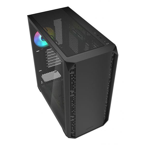 Caixa PC SHARKOON AK2 RGB (ATX, Micro ATX, Mini-ITX - Midi Tower - Multi - Preto) — miniatura 3