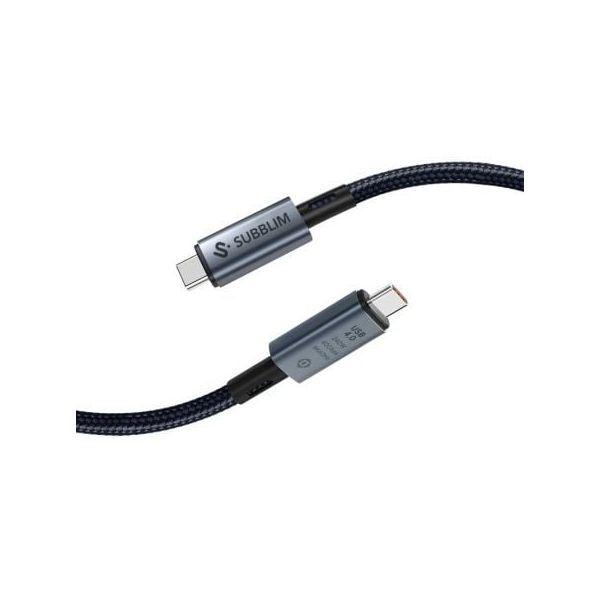 Cabo USB-C SUBBLIM SUBCAB-C24010 (1,5 m - USB C - Preto) — miniatura 2