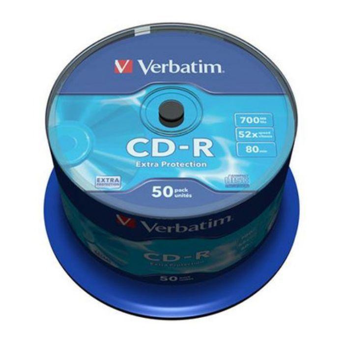CD-R VERBATIM 700MB 52x (80 min - Pack de 50 em eixo) — miniatura 2
