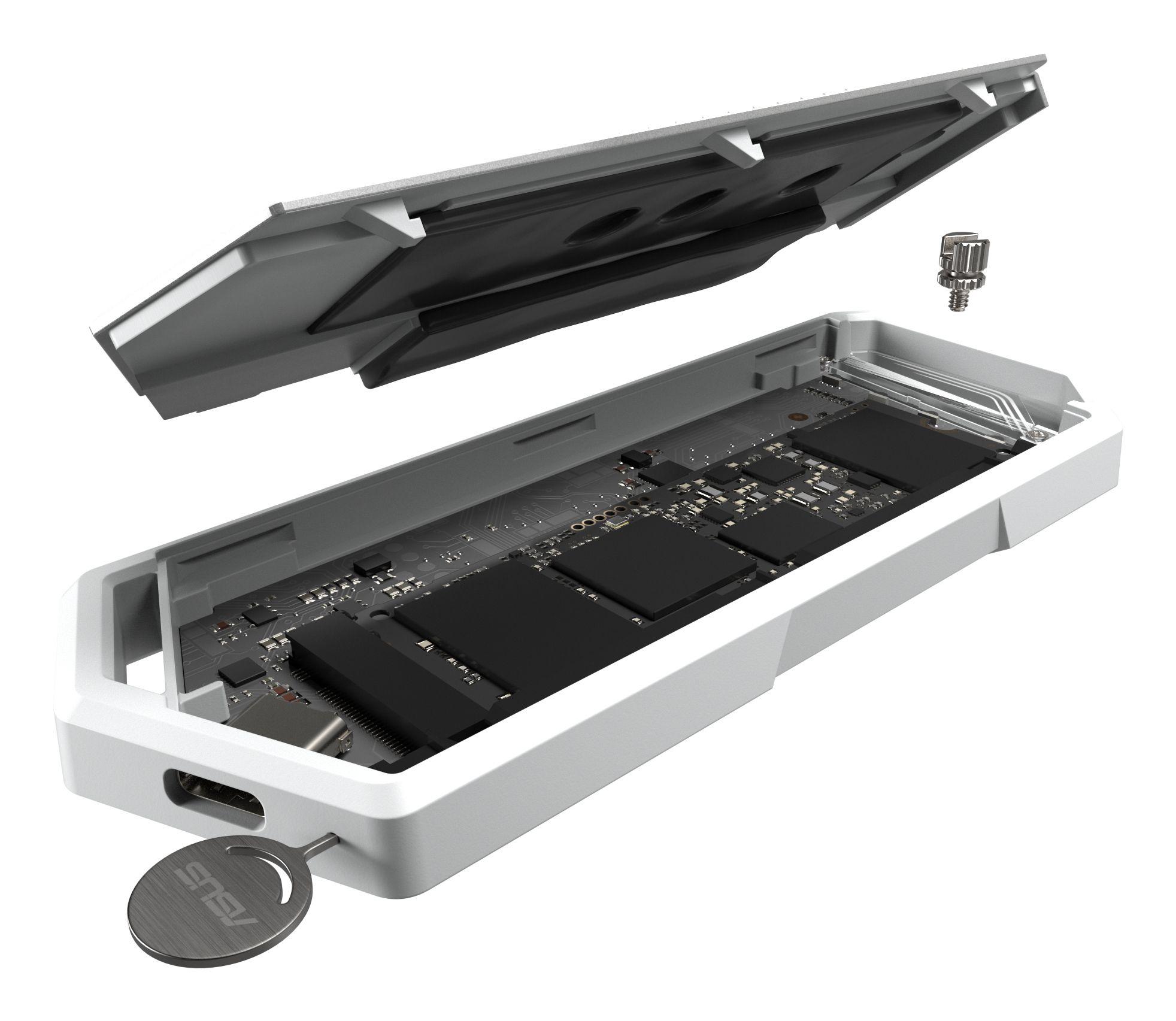 Caixa Externa SSD ASUS ROG Strix Arion White Edition (M.2 - USB 3.2 Gen 2 - M.2 NVMe - Branco) — miniatura 7