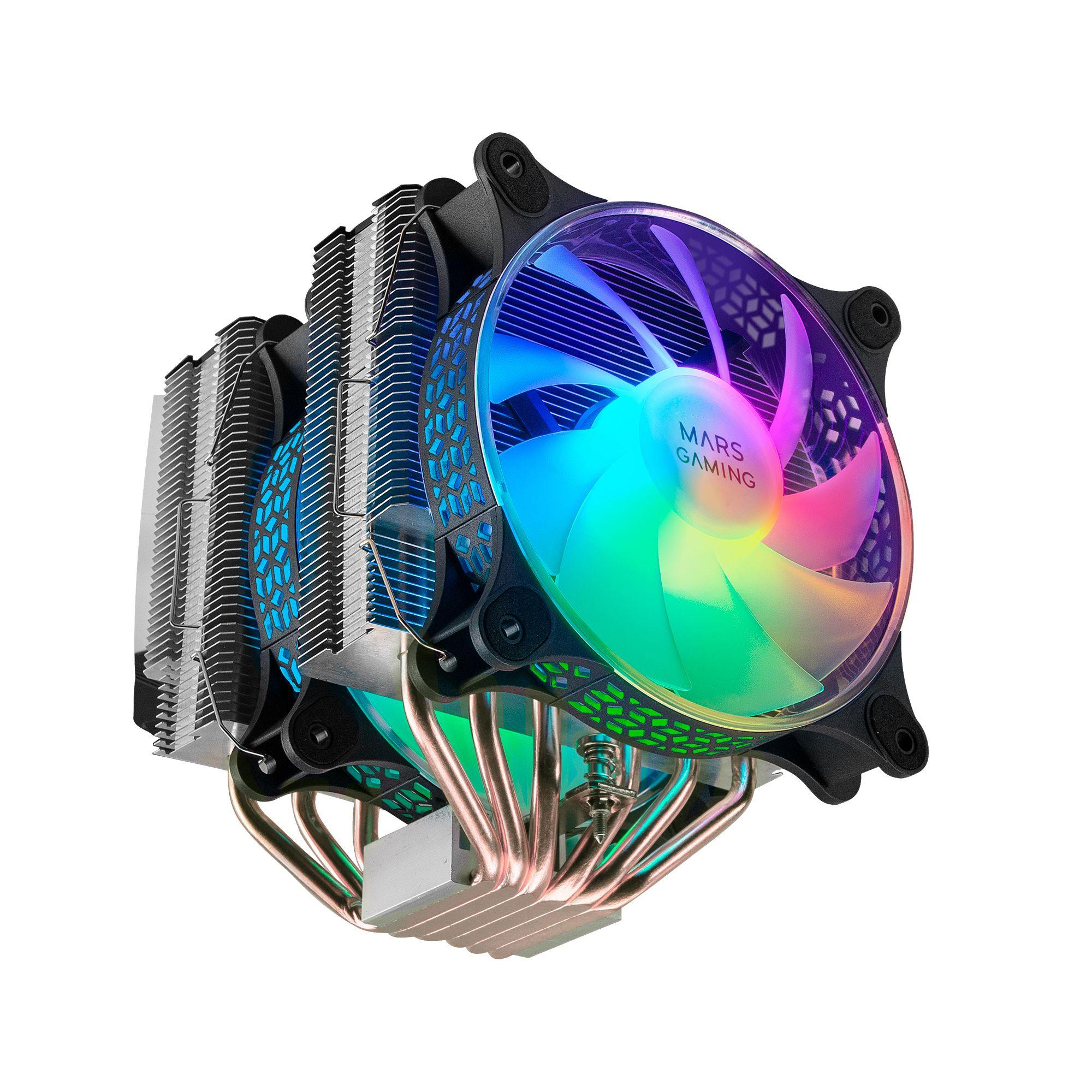 Dissipador CPU MARS GAMING MCPU-XT (120 mm - 1600 RPM - ARGB - Preto) — miniatura 2