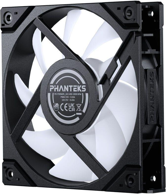 Ventoinha PHANTEKS M25 Gen2 PWM Reverse Airflow D-RGB (D-RGB - Preto) — miniatura 4