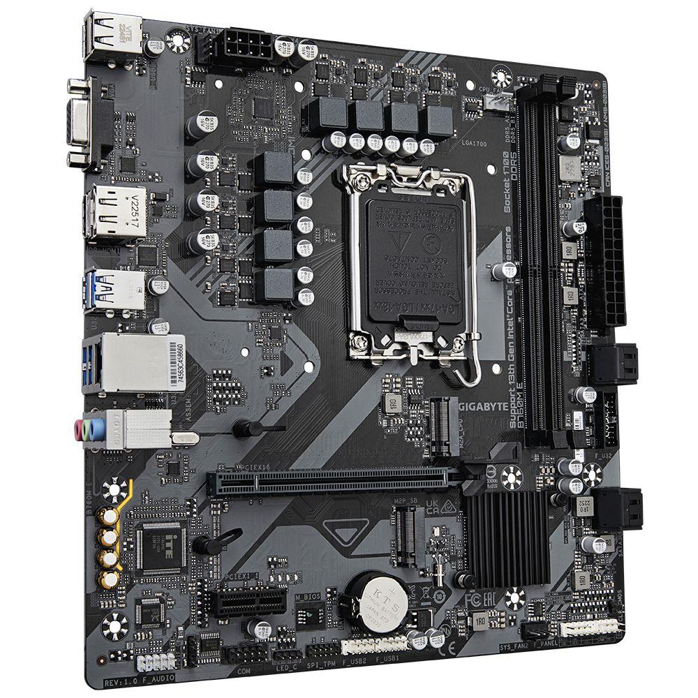 Motherboard GIGABYTE B760M E (LGA 1700 - Micro-ATX - Duplo canal - Castanho Escuro), miniatura 3